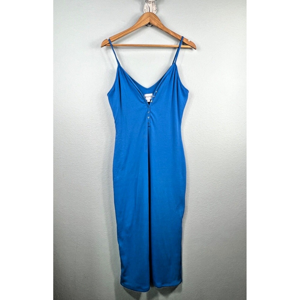 SNDYS REVOLVE Georgie Dress in Marlin Blue Size XL Stretch Sexy - Picture 5 of 16